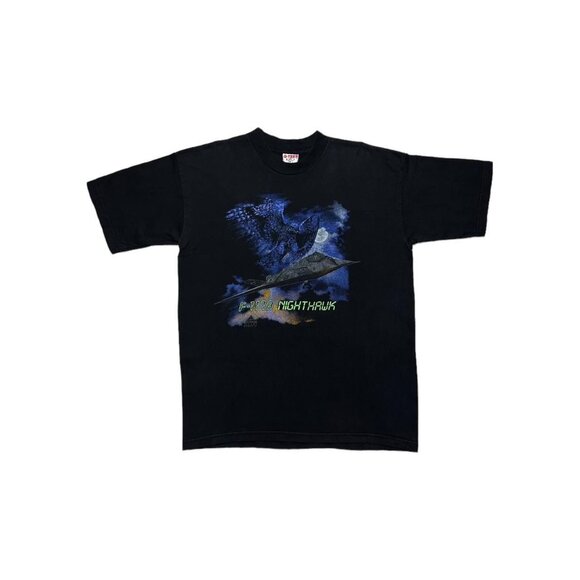 Vintage Nighthawk Plane F-117A T-Shirt - Picture 1 of 4
